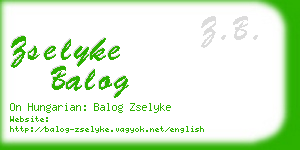 zselyke balog business card